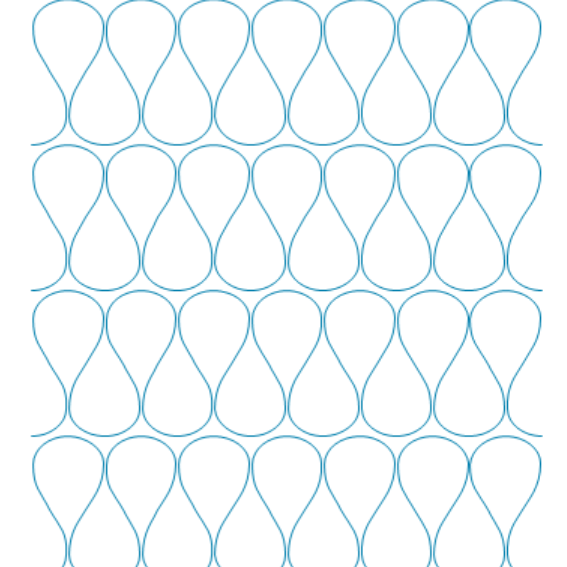 Edge-to-Edge Quilting Pattern – Ribbon Candy
