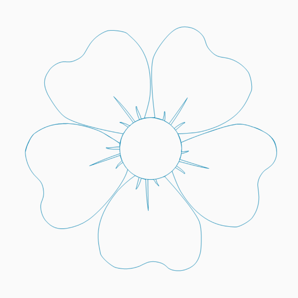 Edge-to-Edge Quilting Pattern – Hawaii Flower