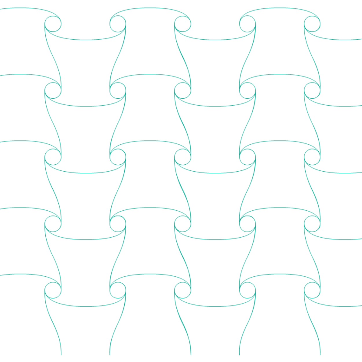 Edge-to-Edge Quilting Pattern – Chain Link