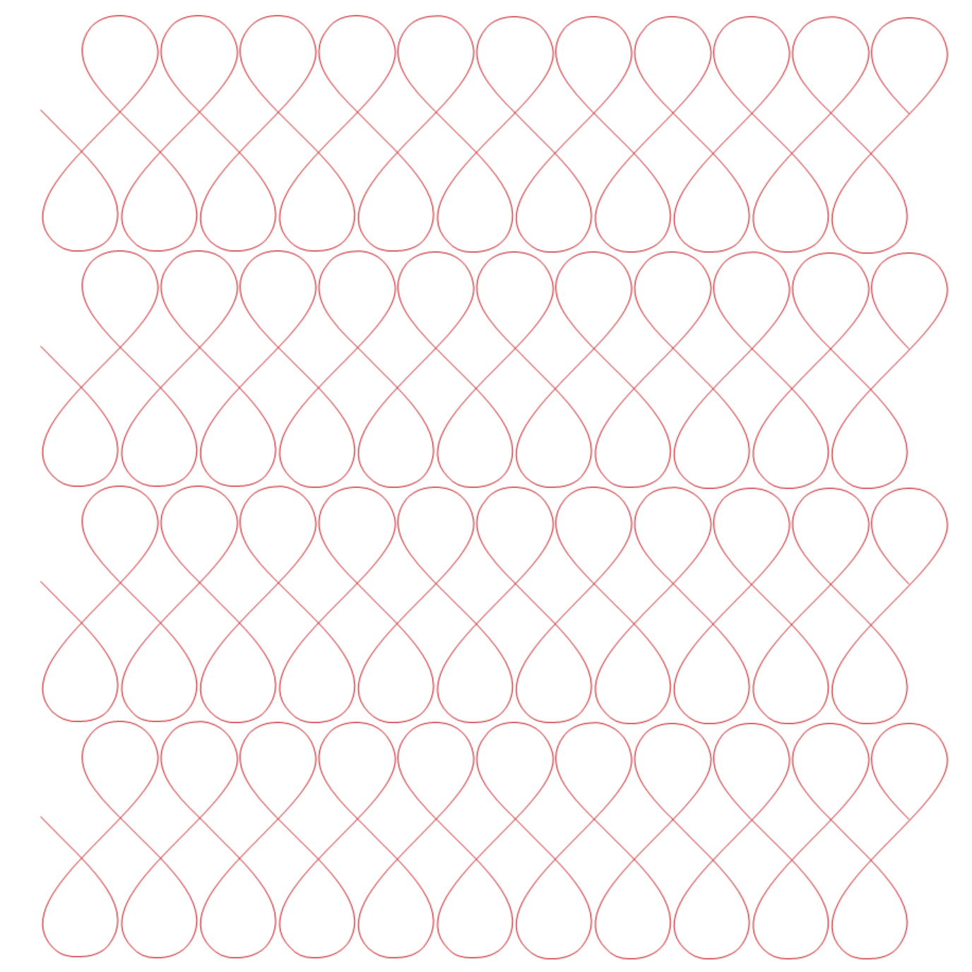 Edge-to-Edge Quilting Pattern – Loops