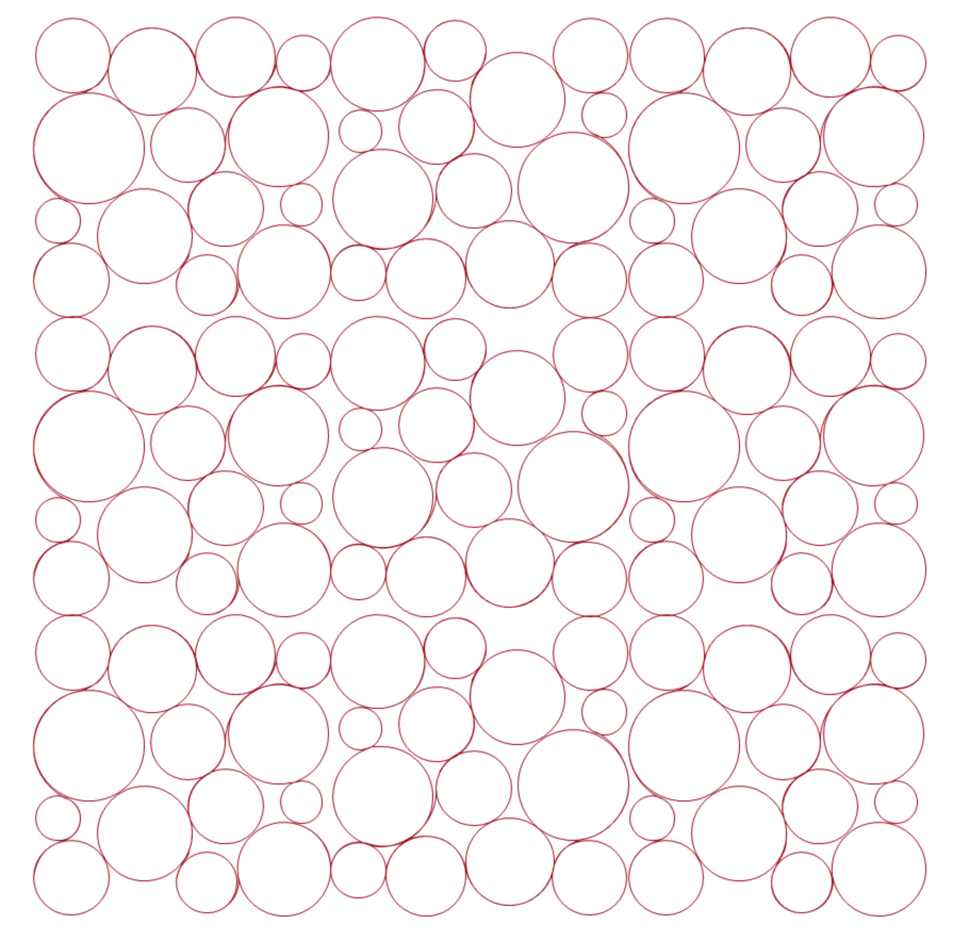 Edge-to-Edge Quilting Pattern – Batch of Bubbles