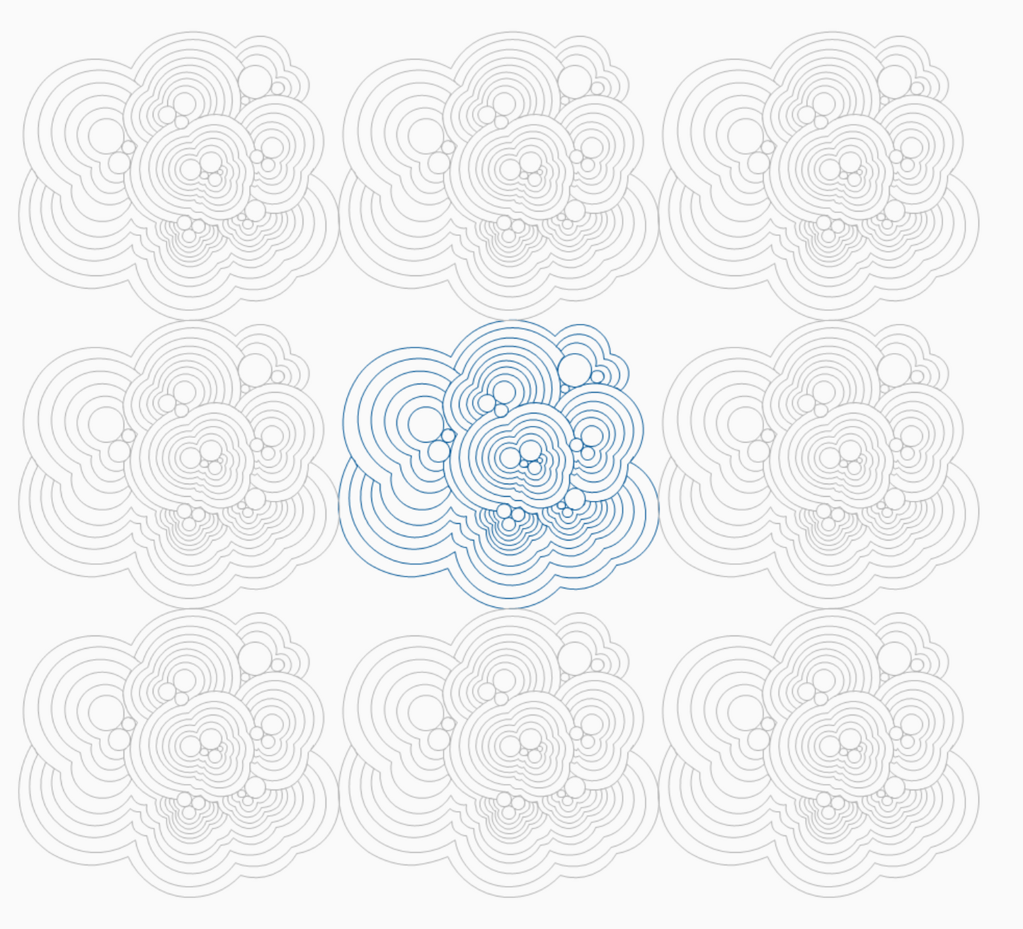 Quilting Motif – Stone Ripples